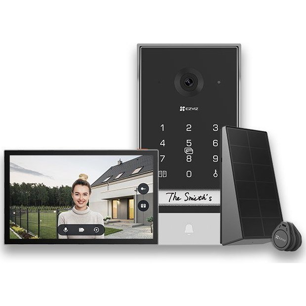 EZVIZ EP7 sistema per video-citofono 17,8 cm (7") Nero, Argento