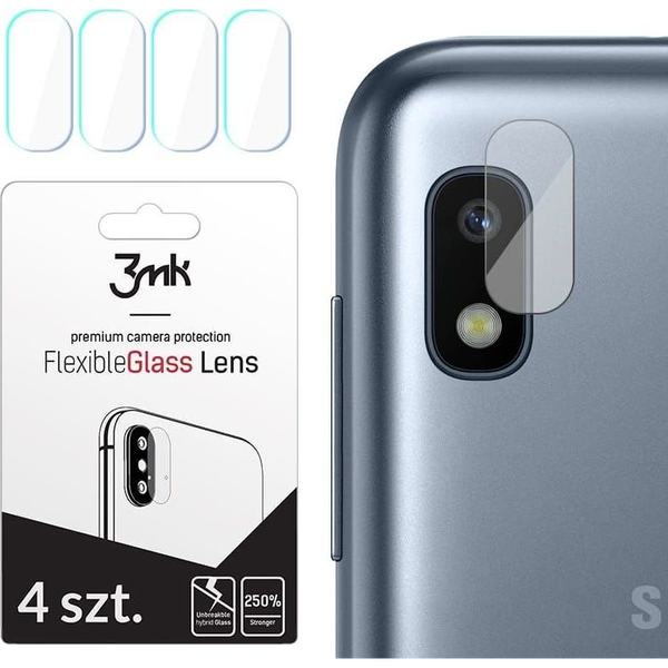 3MK FlexibleGlass Lens Samsung A105 A10 хибриден стъклен обектив на камерата 4 бр. филм за дисплей, закалено стъкло