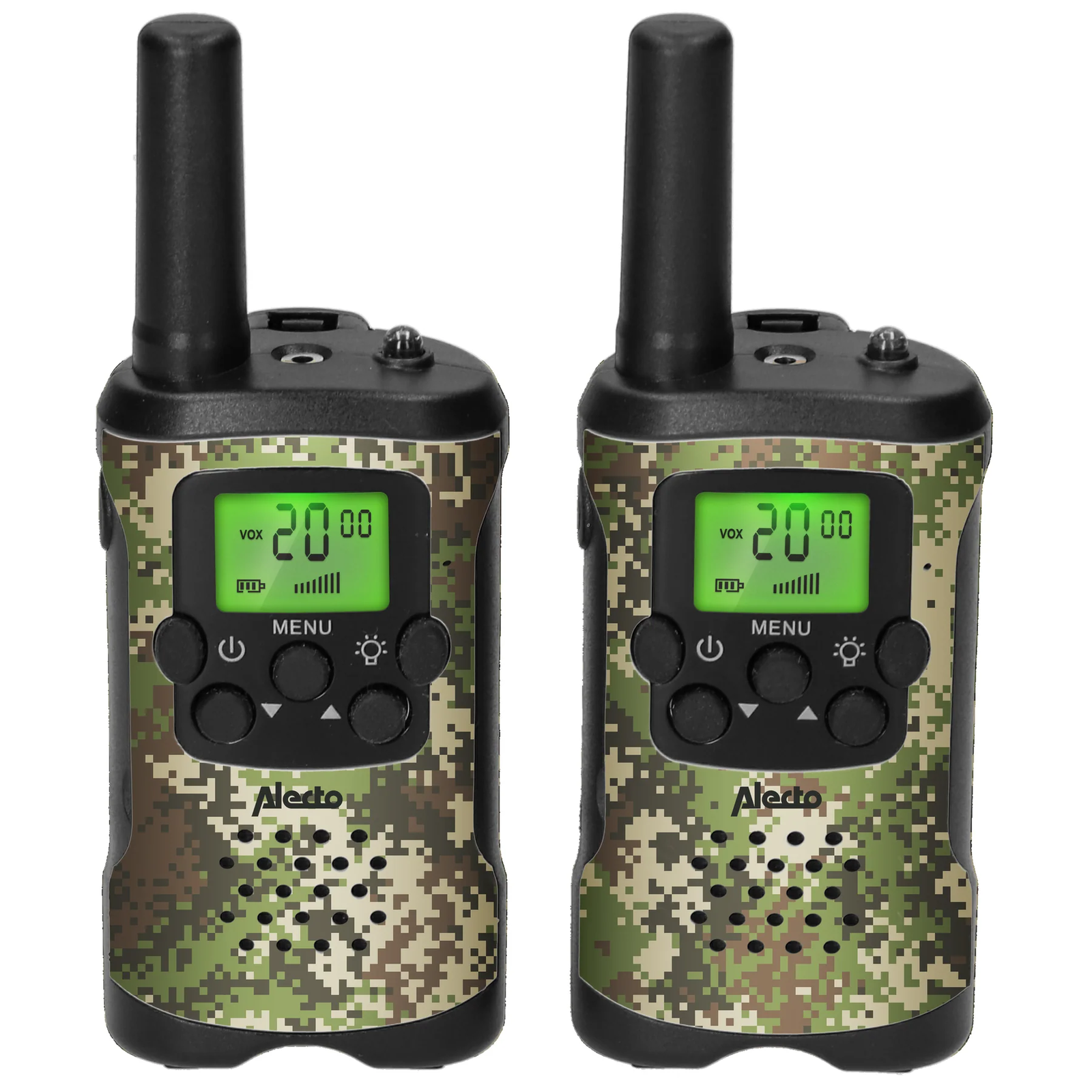 Alecto FR115CAMO Gyermek Walkie Talkie 7 km hatótávval - Terepmintás (FR115CAMO)
