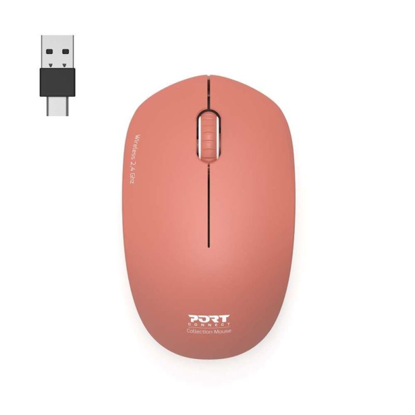 Port Designs Wireless Collection II Egér 1600 DPI - Piros