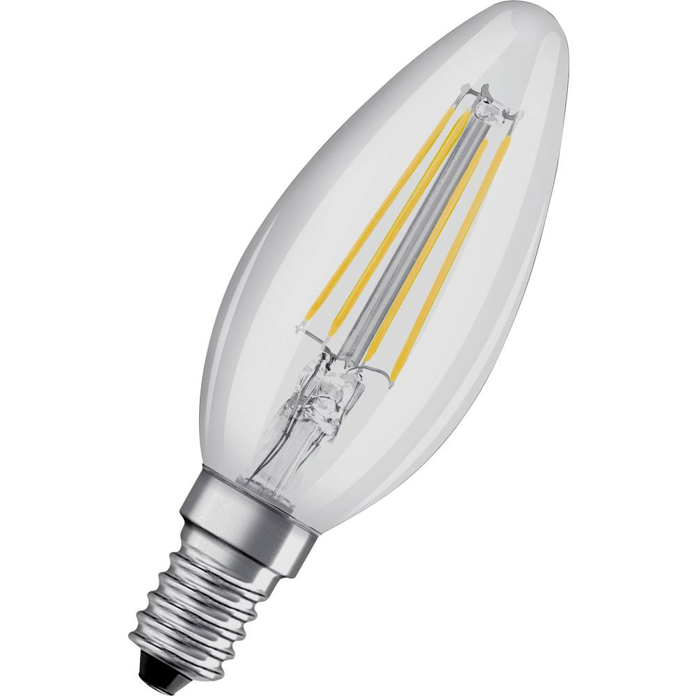 Osram LED Filament Gyertya izzó 4W 470lm 2700K E14 - Meleg fehér (4058075436589)