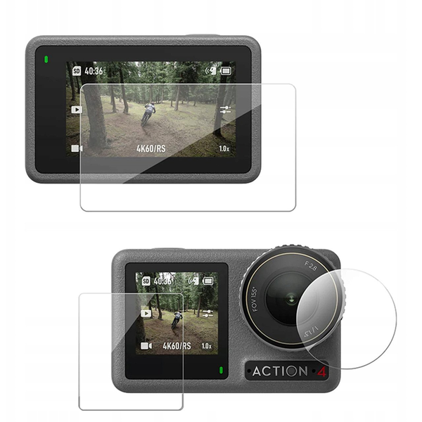 Tempered glass film TELESIN for DJI Osmo Action 4/3