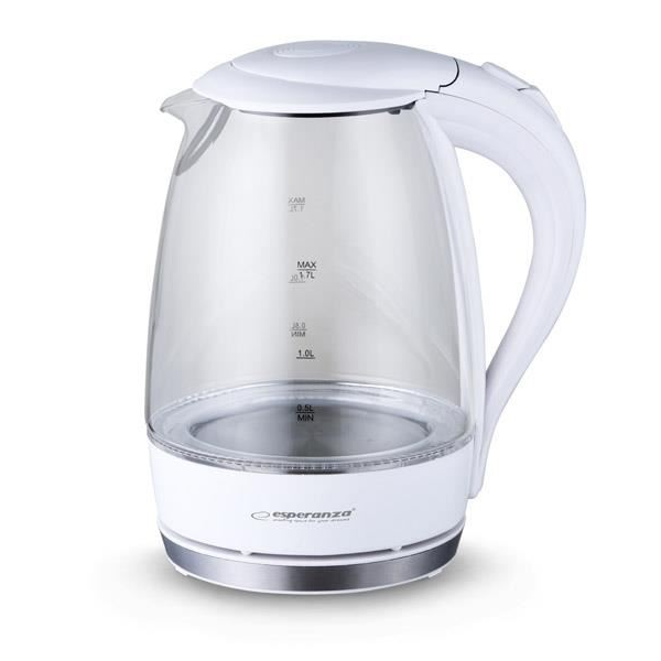 Fierbător Esperanza Salto Angel EKK011W 2200 W 1,7 l alb