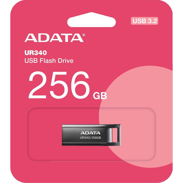 ADATA UR340 USB-nøgle 256 GB USB Type-A 3.2 Gen 1 (3.1 Gen 1) Sort