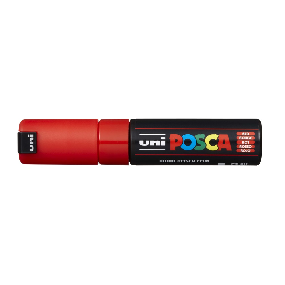Uni Dekormarker 8mm, Posca PC-8K piros (2UPC8KP) (2UPC8KP)
