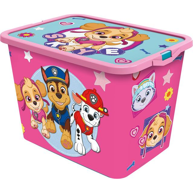 Store Mancs őrjárat - 23l + tető, rózsaszín, műanyag (8412497025565)