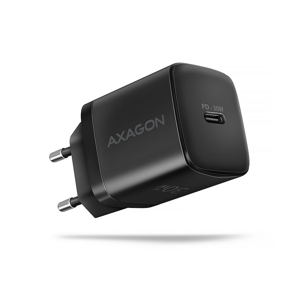 Axagon ACU-PD30 PD3.0 & QC4+ 1xUSB-C hálózati töltő 30W fekete (ACU-PD30)
