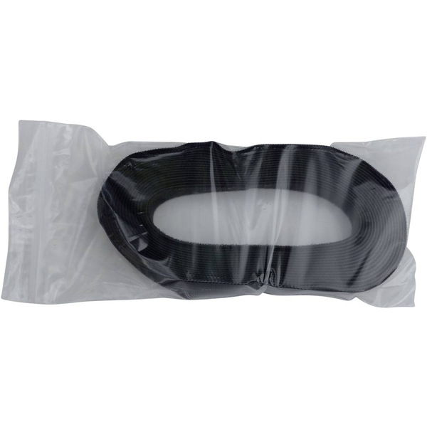 Tépőzár Kötegeléshez Bolyhos és horgos fél (H x Sz) 5000 mm x 20 mm Fekete TRU COMPONENTS 697-330-Bag 5 m