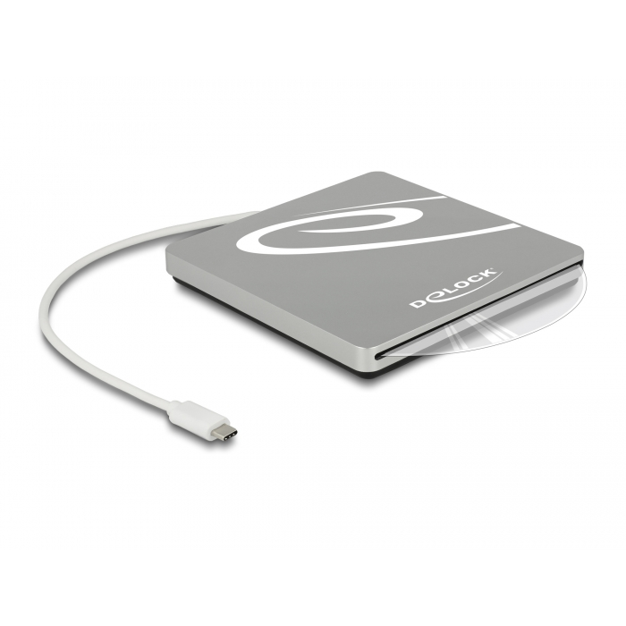 DeLOCK 42605 USB-C Blu-Ray olvasó - Ezüst (Bontott) (42605/bontott)