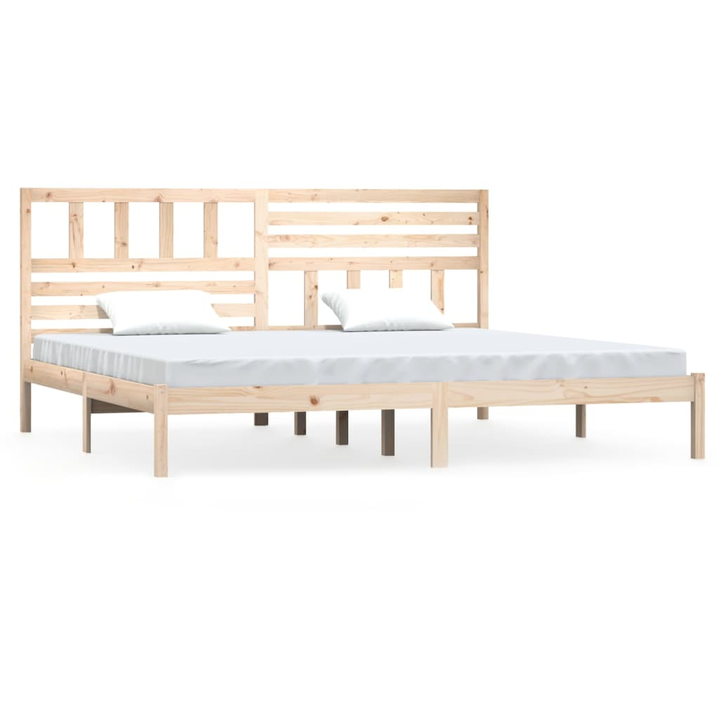 Super King Size tömör fenyőfa ágykeret 180 x 200 cm (3101038)