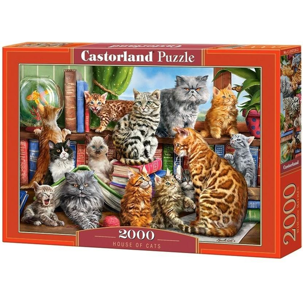 Castorland House of Cats Puzzle 2000 pz Animali