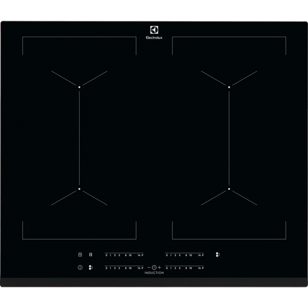 Electrolux EIV644 Nero Da incasso 60 cm Piano cottura a induzione 4 Fornello(i)