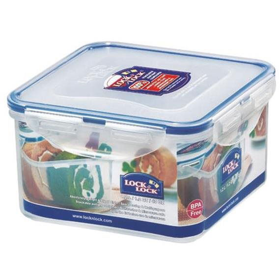 LOCK ÉLELMISZERTÁROLÓ DOBOZ 15,5 X 15,5 X 8,7 CM 1,2 L MŰANYAG (HPL822D)