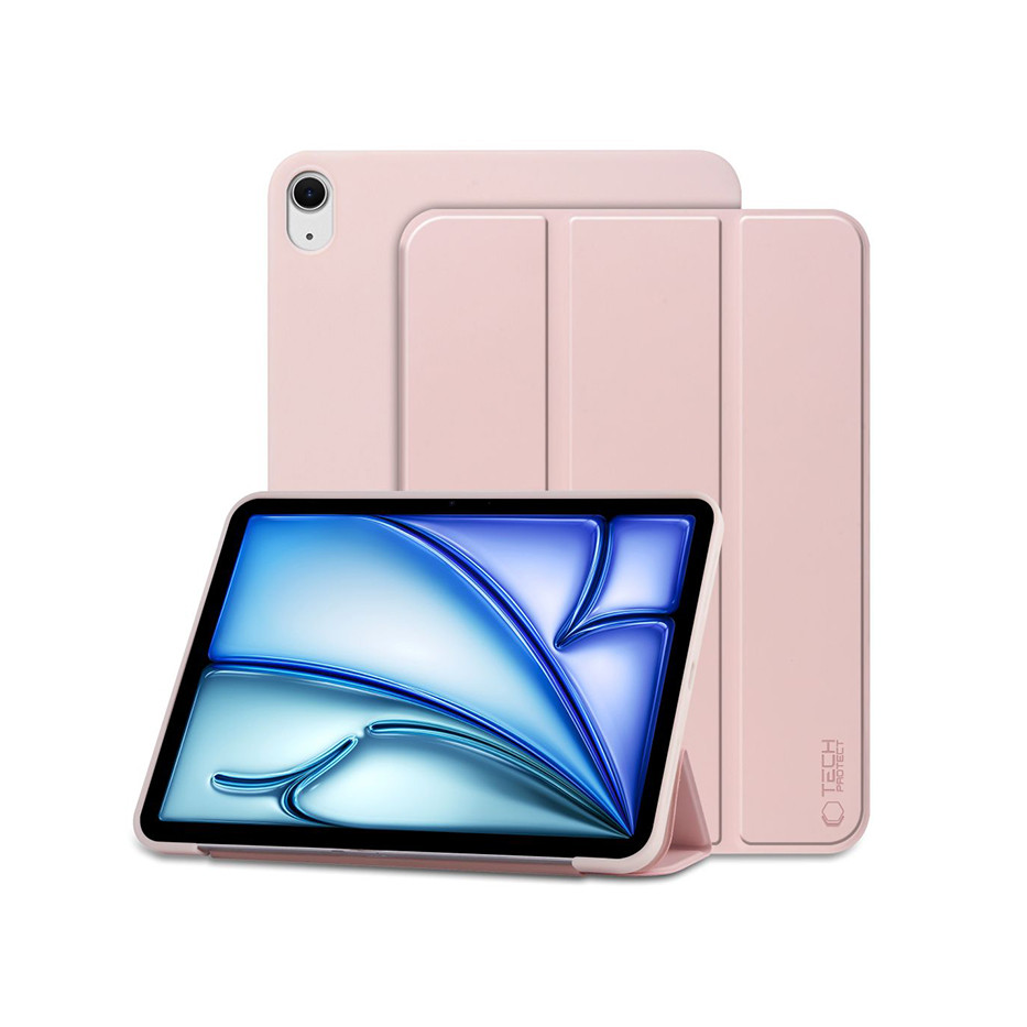 Apple iPad Air 4 / 5 (2020/2022) 10.9 / iPad Air 6 (2024) 11.0 tablet tok (SmartCase) on/off funkcióval - Tech-Protect - rózsaszín (ECO csomagolás) (TP308767)