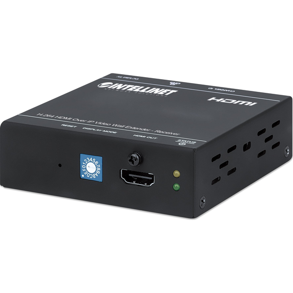 Intellinet 208345 audio / video predlžovač AV prijímač Čierna