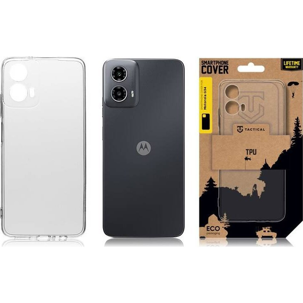 Tactical TPU Motorola G34 hátlap tok, átlátszó (57983118885)
