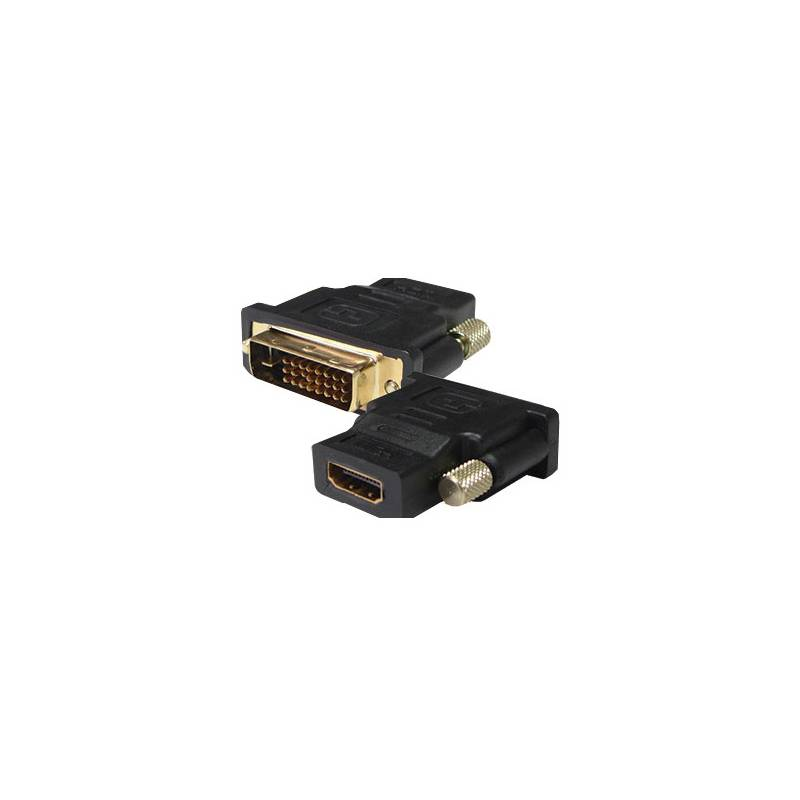 Sbox DVI A - HDMI M/F DVI - HDMI Adapter Fekete (SX-530723)