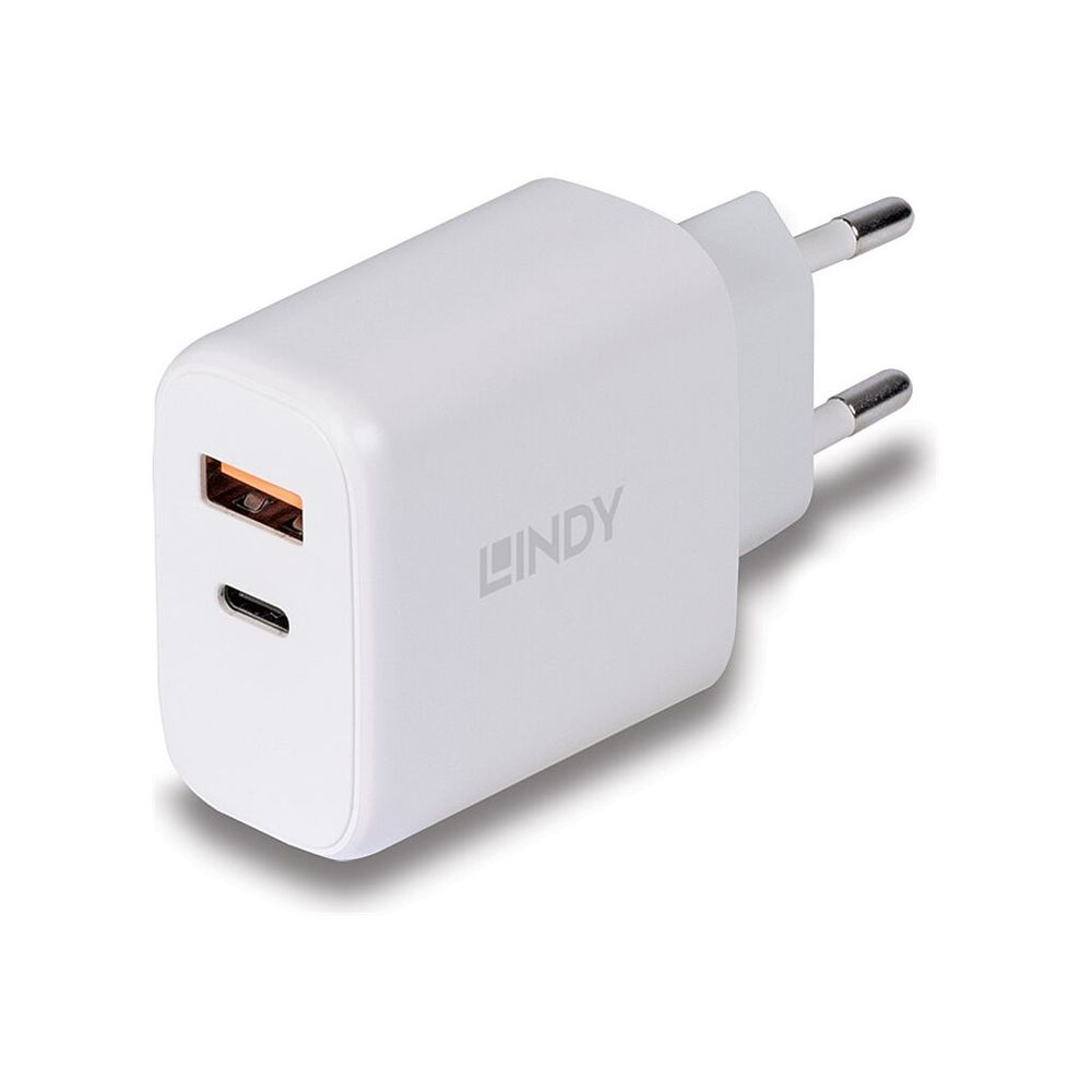Lindy 73424 mobiltelefon töltő Univerzális Fehér AC Gyorstöltés Beltéri (73424)