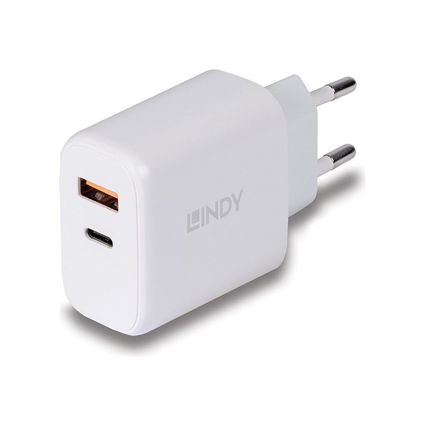 Lindy 73424 oplader til mobil enhed Universel Hvid Vekselstrøm Hurtig opladning Indendørs