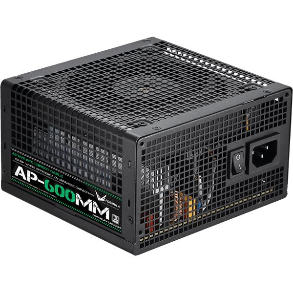 Formula Tápegység 600W - (80 Plus, Aktív PFC, 12cm) (AP-600MM)