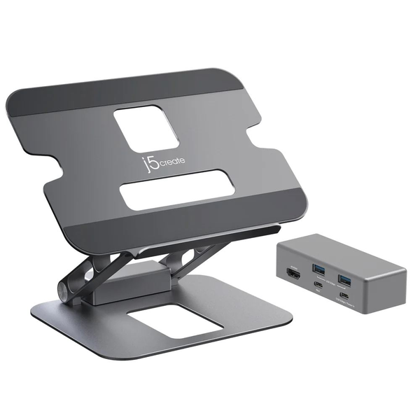 j5create JTS327 Laptopstandaard Grijs 40,6 cm (16")