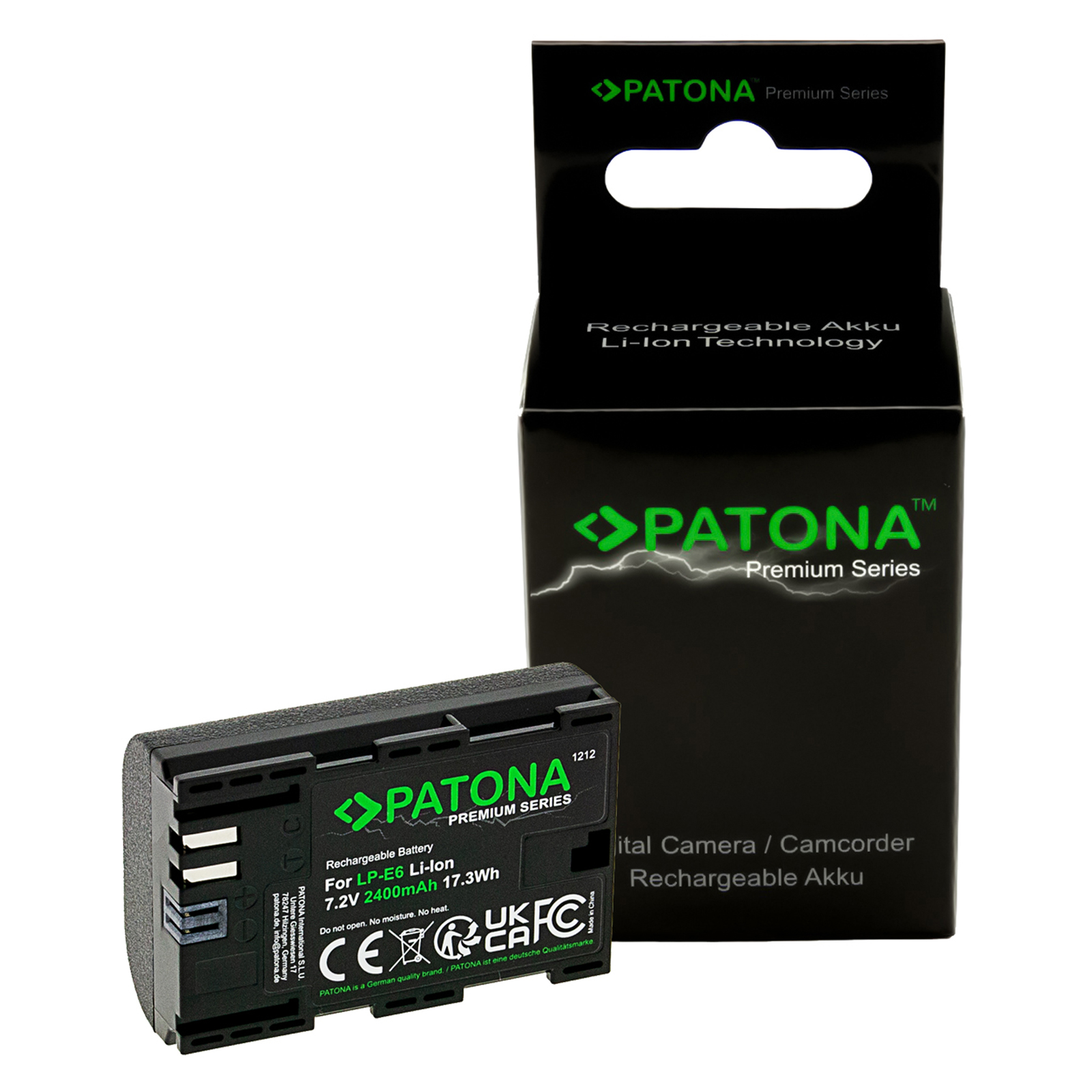 Patona PT1212 Prémium LP-E6 akkumulátor Canon fényképezőgépekhez 2000mAh (PT1212)