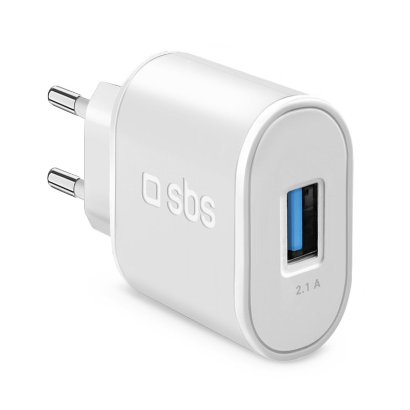 SBS TETR1USB2AWFAST 1x USB Type-A Hálózati töltő - Fehér (10W) (TETR1USB2AWFAST)