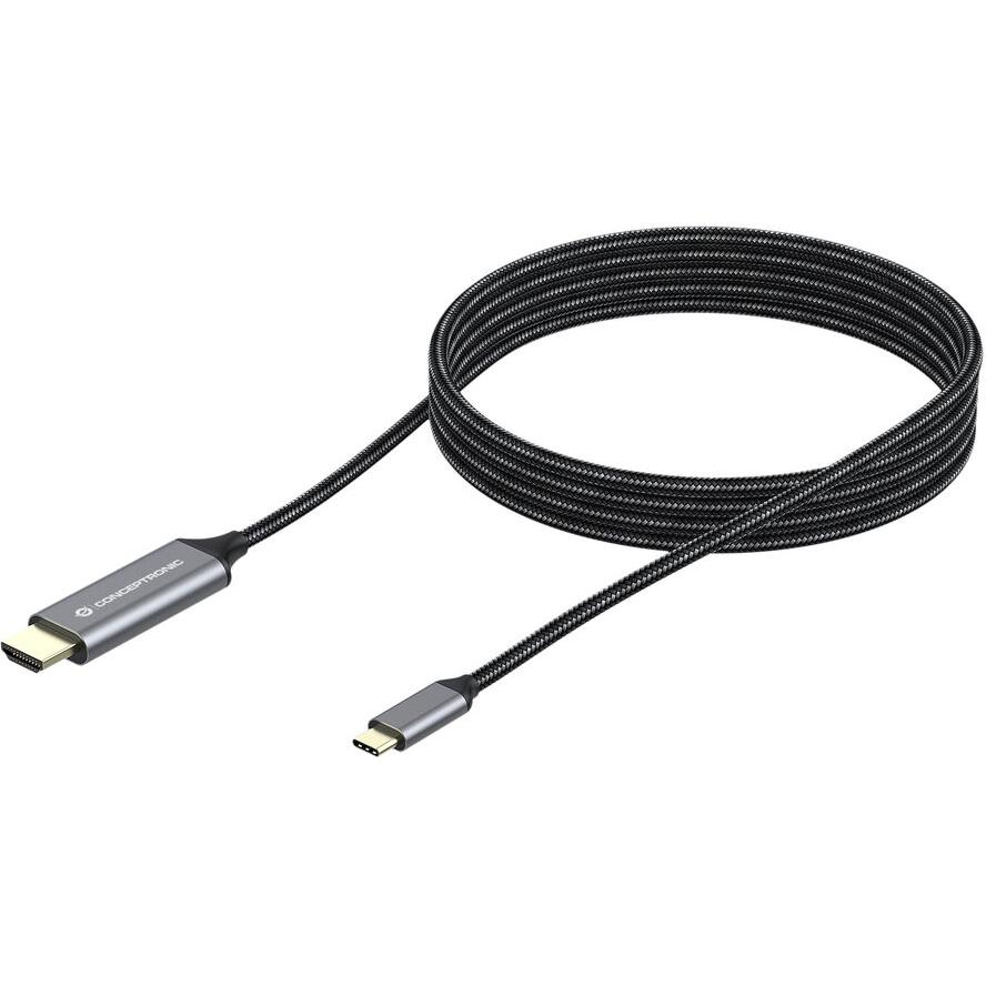 CONCEPTRONIC Kabel USB-C 3.0 -> HDMI 4K60Hz 2.00m gr (ABBY10G)