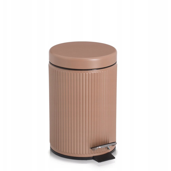 Metalowy kosz łazienkowy BRASS TONE, 3 l