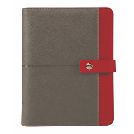 Saturnus L Gyűrűs kalendárium betétlapokkal - Szürke/Piros (L226SZP)