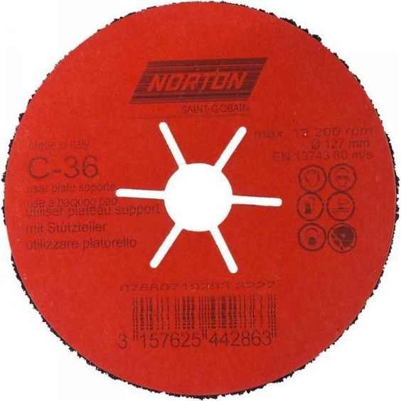 Norton KRĄŻEK PÓŁELASTYCZNY NORTON CP FLEX 127MM P.36 (1 SZT)