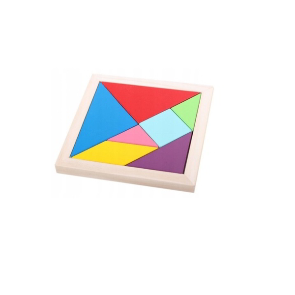 Dřevěné puzzle Tangram