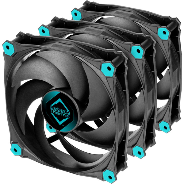 ICEBERG THERMAL IceGALE Silent - 120mm  Black (3er Pack)*