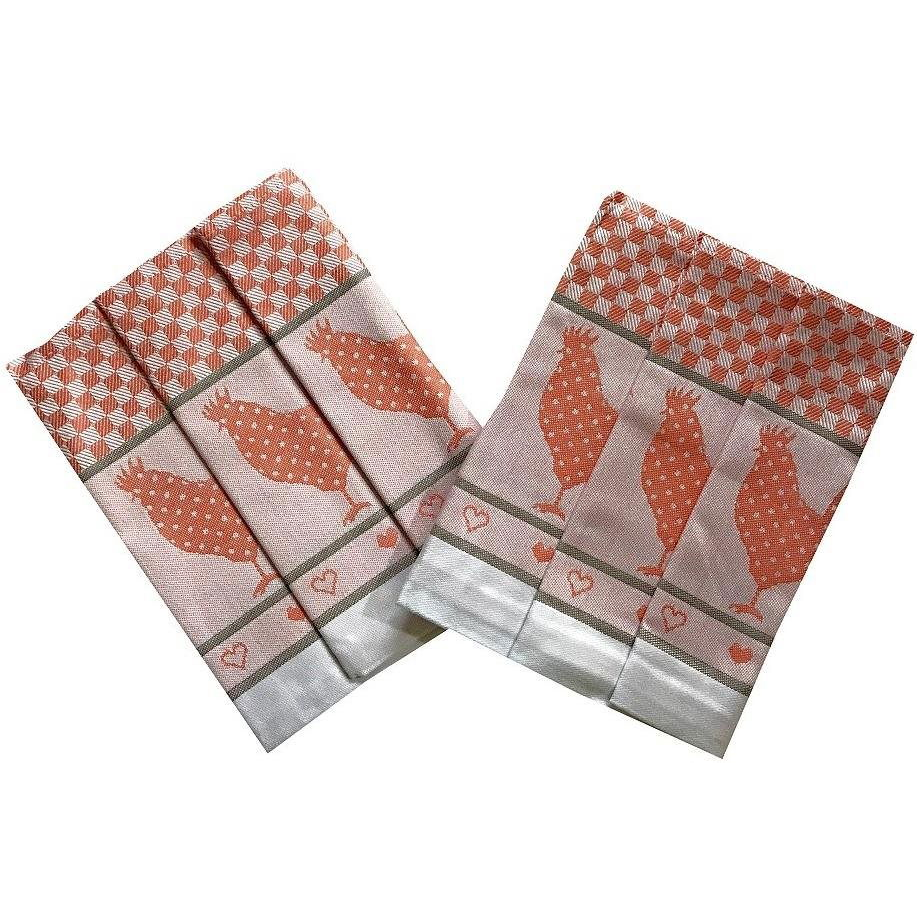 Svitap Extra absorbent towel 50×70 cm Chicken orange 3 pcs (040500-SLEPICKORA)