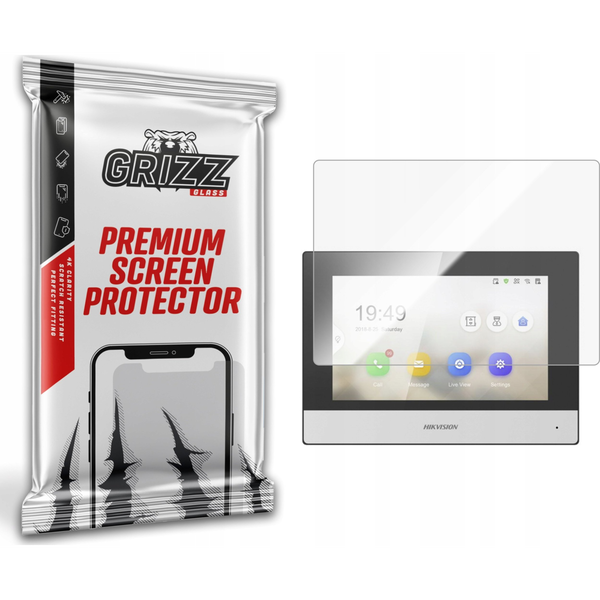  GrizzGlass Folia ceramiczna GrizzGlass CeramicFilm do wideodomofonu HIKVISION DS-KH6320-WTE1-W 7"