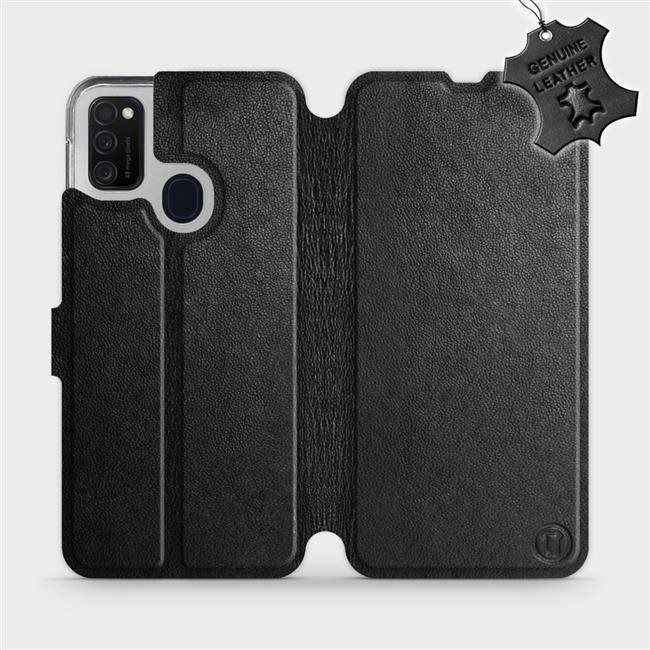 Flip case for Samsung Galaxy M21 - Black - Leather - Black Leather (5903516245727)
