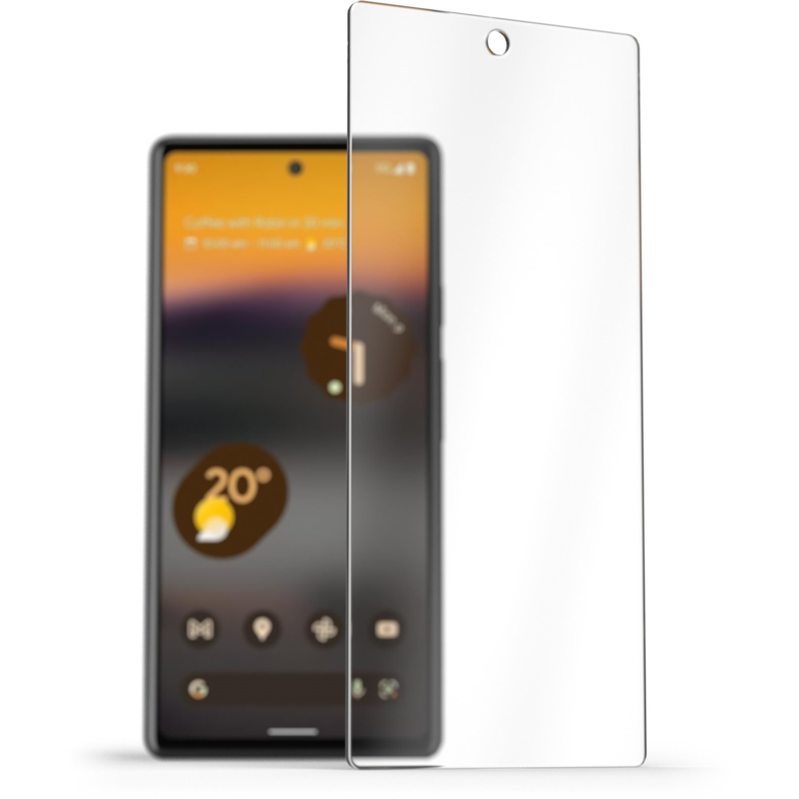 AlzaGuard Case Friendly Glass Protector Google Pixel 6a 5G 2.5D üvegfólia (AGD-TGF0157)