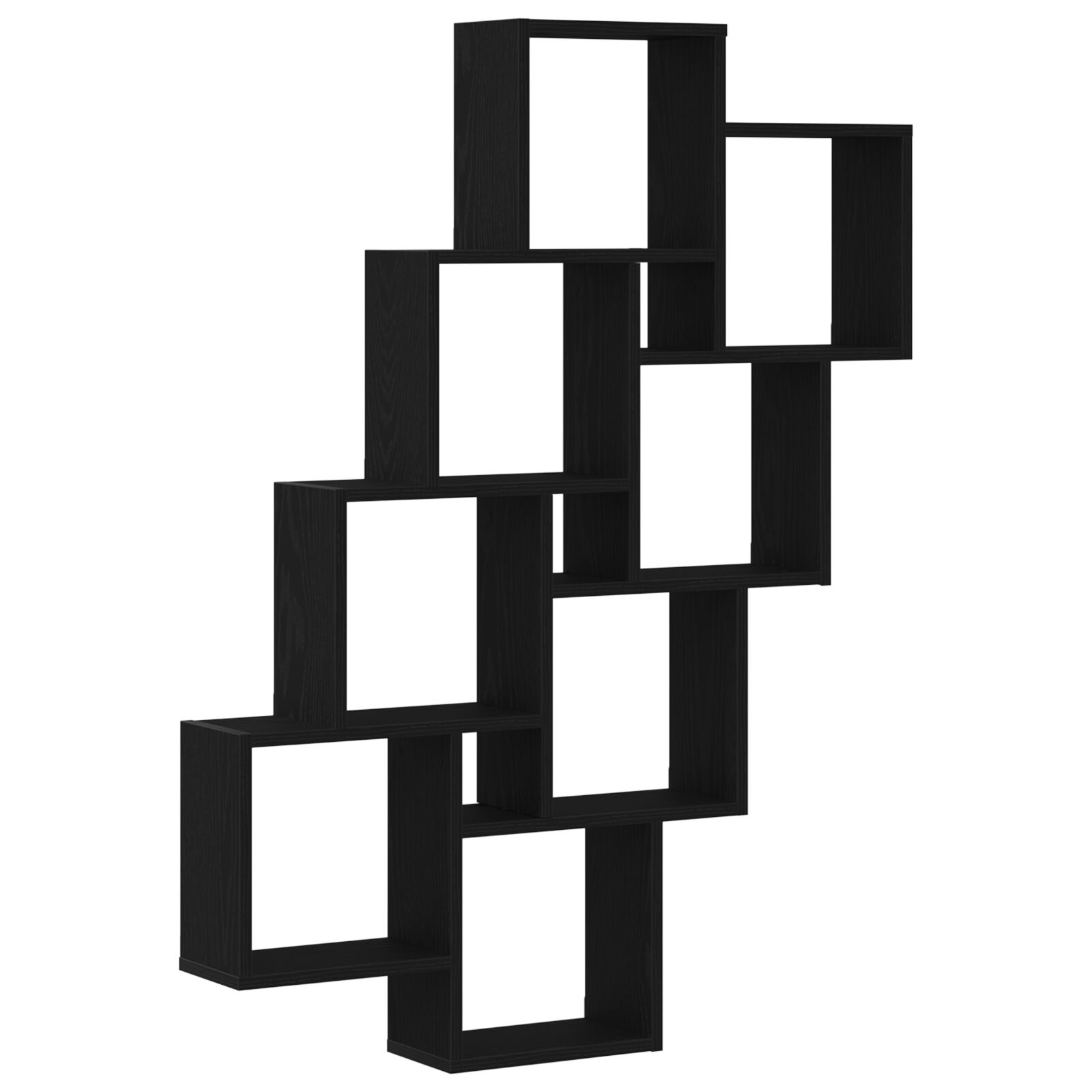 Fali Szekrény Fekete Tölgy 90x15x119,5 cm Műanyag (862650)