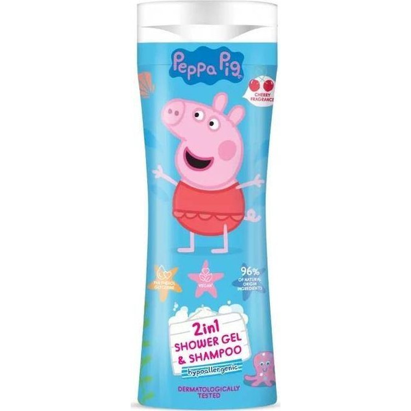 Peppa Malac Tusfürdő és Sampon 2In1 300 ml Cseresznye