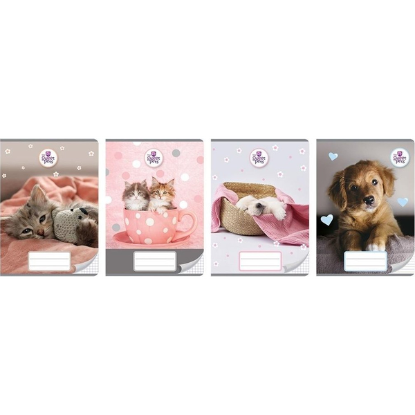 Zeszyt A5/16K kratka The Sweet Pets (20szt) EDUKAMP
