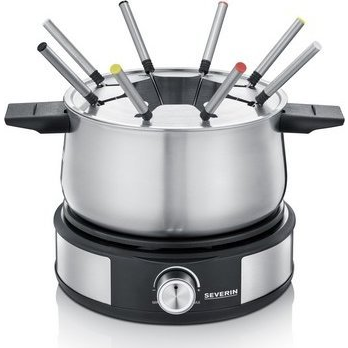 Fondue para 8 personas y crepera 2 en 1, protección antisalpicaduras, FO 2471