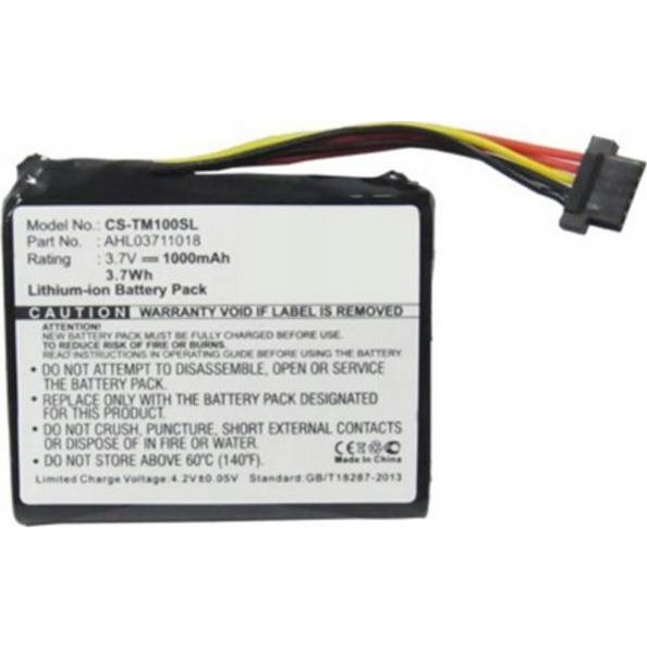Cameron Sino Li-Ion Akku 3,7 V/1000 mAh, Tomtom 4cq02 Kompatibilis, Fekete (SB8721)