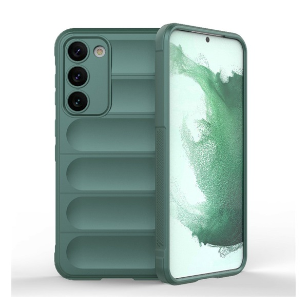 Szilikon telefonvédő (ütésállóság, kameravédő, 3D) SÖTÉTZÖLD Samsung Galaxy S23 (SM-S911) "Gigapack csomagolás" (GP-135703)