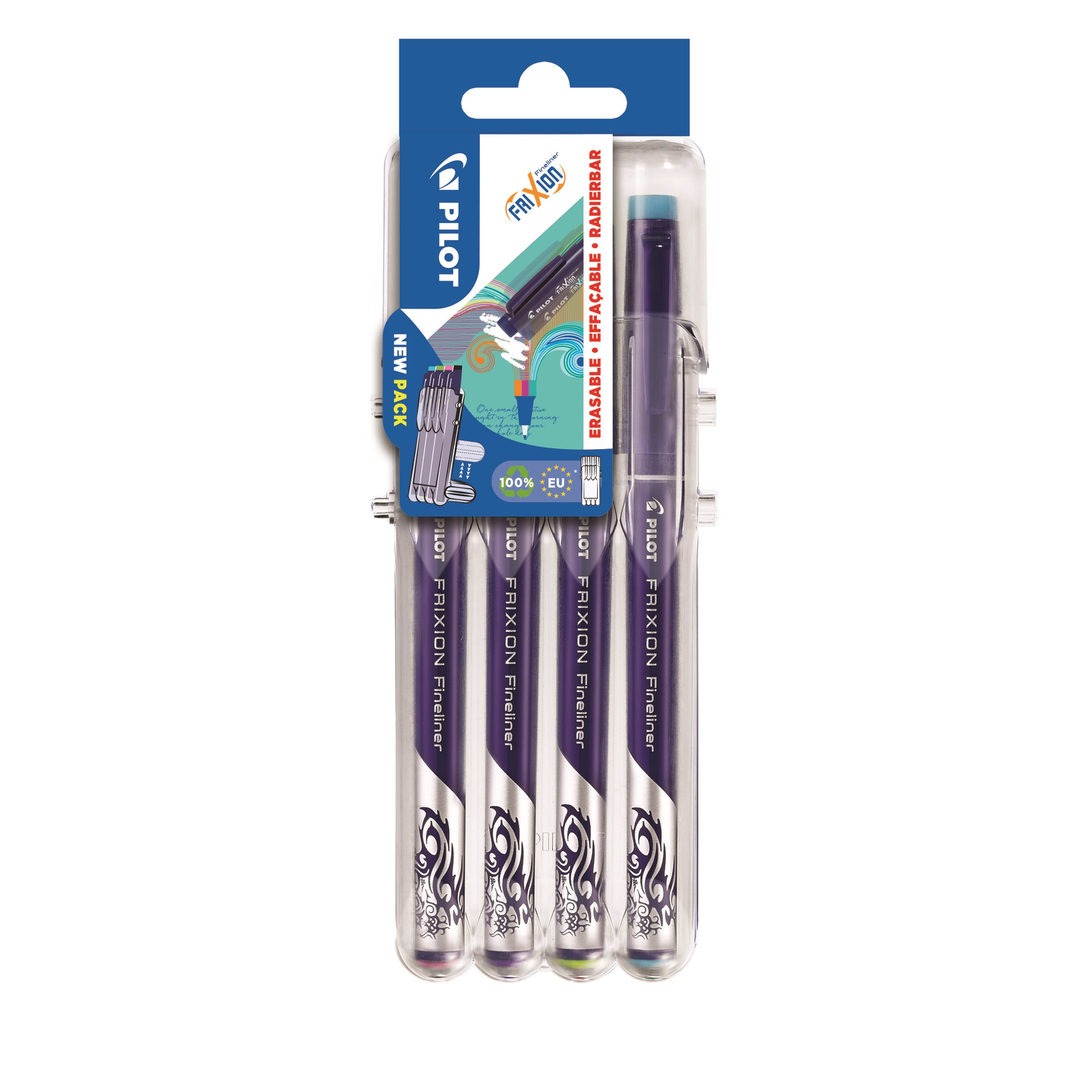 PILOT FriXion Fineliner Set2GO 4 színű PASTEL (3131910537182)