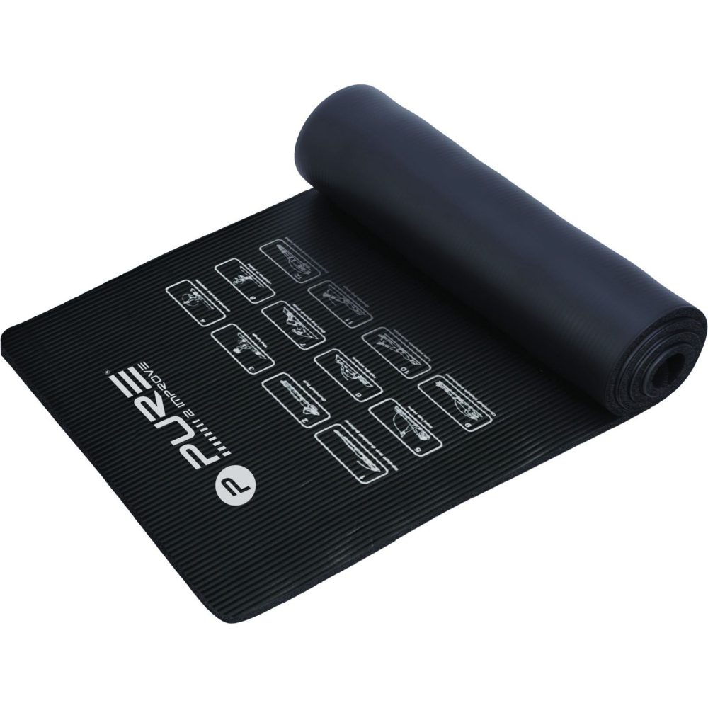 Pure2Improve Fitness szőnyeg - Fekete (183 x 58 x 1 cm) (P2I290040)