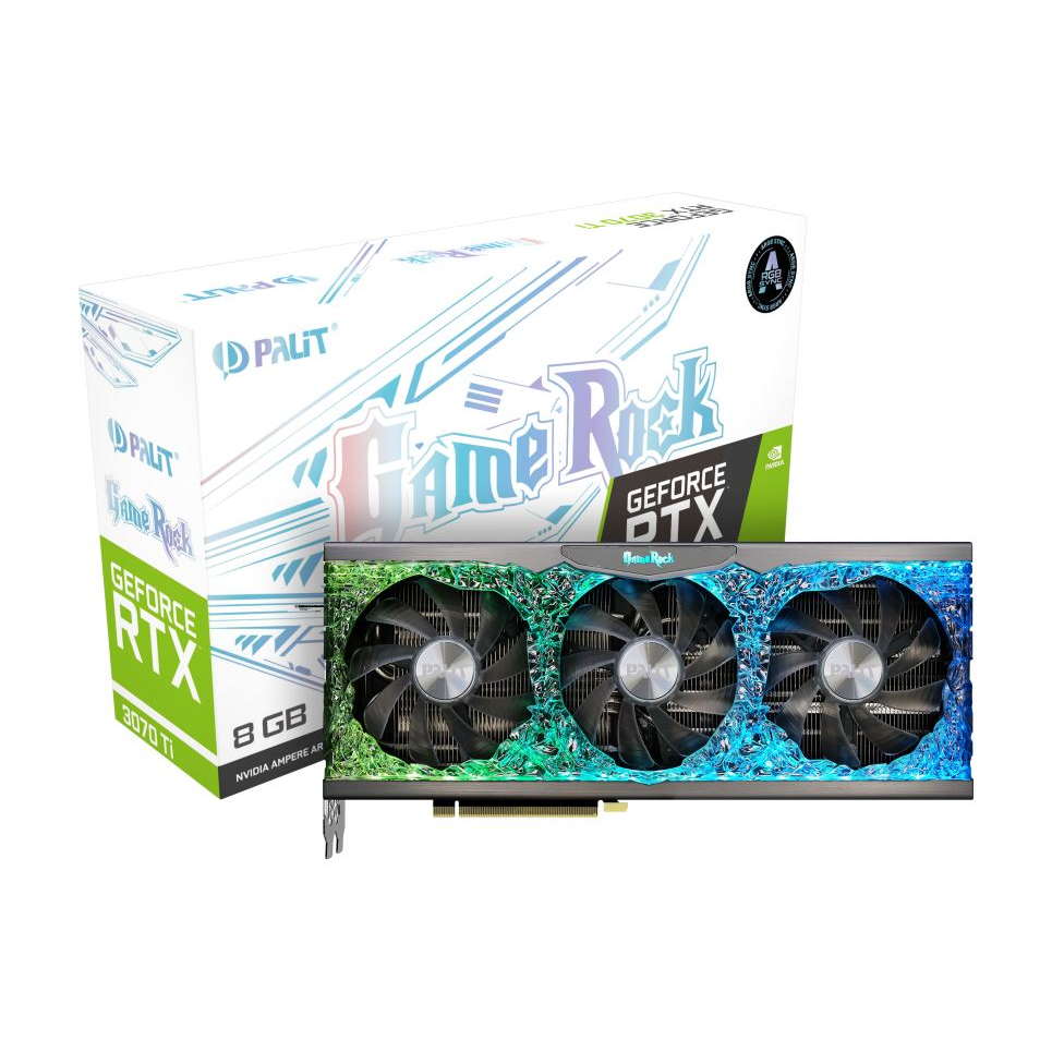 Palit GeForce RTX 3070 Ti 8GB GameRock LHR videokártya (NED307T019P2-1047G) (NED307T019P2-1047G)
