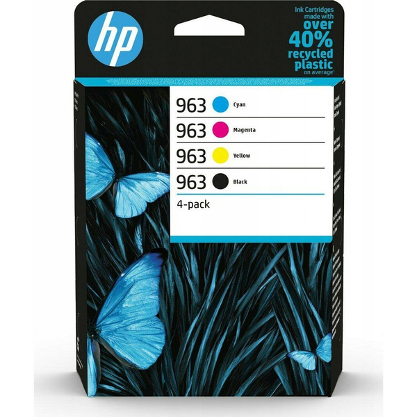 HP 963 4-Pack CMYK(4) Original Ink Cartridge Combo inktcartridge 5 stuk(s) Origineel Normaal rendement Zwart, Cyaan, Magenta, Geel