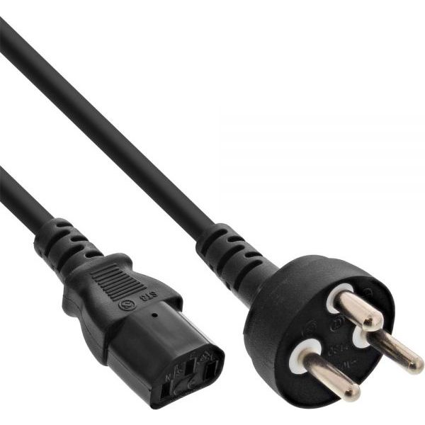 InLine 4043718062287 cavo di alimentazione Nero 1,8 m Spina di alimentazione di tipo K IEC C13