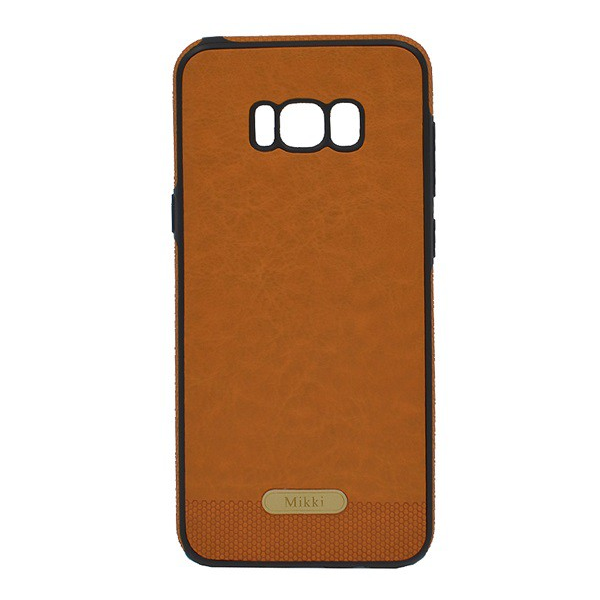 Szilikon telefonvédő (ultravékony, közepesen ütésálló, bőr hatású) BARNA [Samsung Galaxy S8 Plus (SM-G955)] (5996457797431)