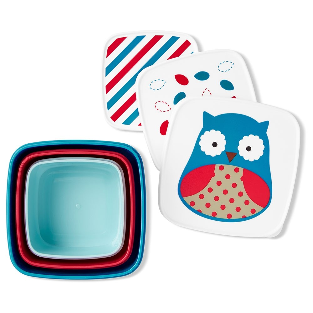 Skip Hop Zoo Ételtároló dobozkészlet - Bagoly (9I905810)